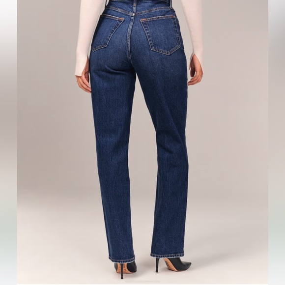 90s Ultra High Rise Straight Leg Jeans - Picture 2 of 3